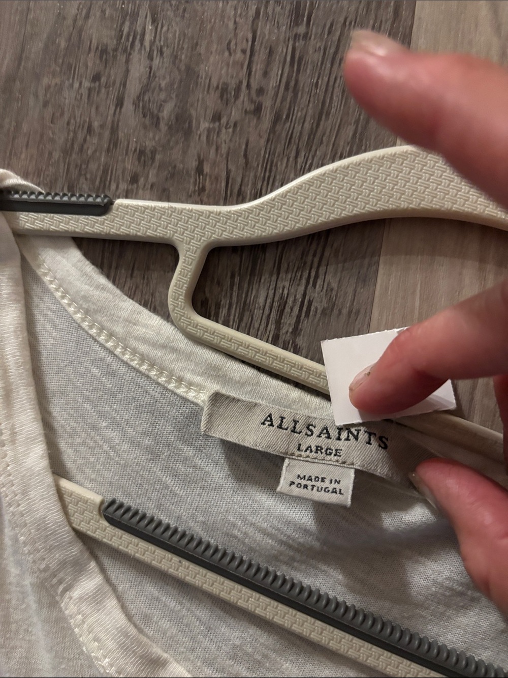 AllSaints White Sleeveless Tiered Maxi Dress - Picture 8 of 8